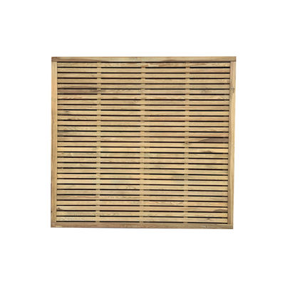 Tanalised Slatted Fence Panel